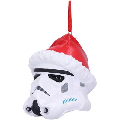 Ornement de Noël Stormtrooper avec chapeau de Père Noël - 8 cm Ornement de Noël Stormtrooper avec chapeau de Père Noël - 8 cm