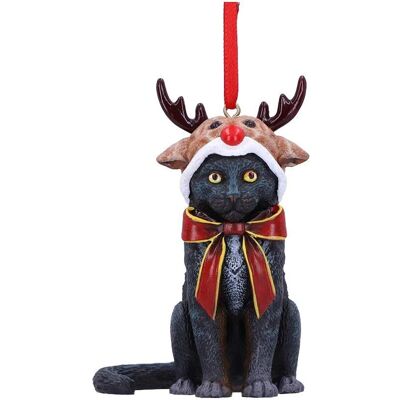 Nemesis Now Reindeer Cat Ornament - Whimsical Christmas Decor Nemesis Now Reindeer Cat Ornament - Whimsical Christmas Decor