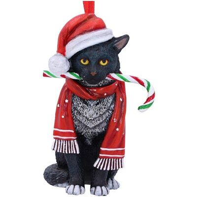 Nemesis Now Zwarte Kat Candy Cane Versiering - Kerstversiering Nemesis Now Zwarte Kat Candy Cane Versiering - Kerstversiering