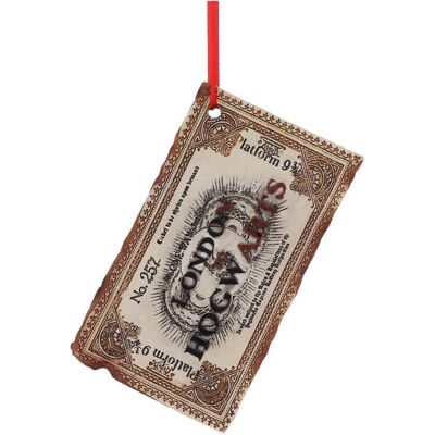 Ornement suspendu Billet Poudlard Harry Potter - 9,5cm - Publicité Ornement suspendu Billet Poudlard Harry Potter - 9,5cm - Publicité