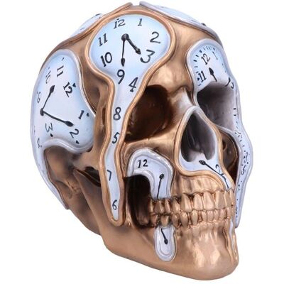 Nemesis Now Gouden Skull Klok Sculptuur - Gothic Geschenk Nemesis Now Gouden Skull Klok Sculptuur - Gothic Geschenk