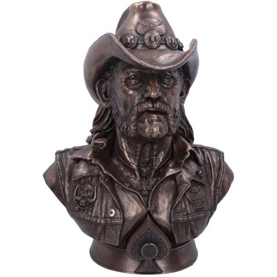 Buste Lemmy Motorhead - Collection en Bronze - 35cm - Cadeau Rock - Publicité Buste Lemmy Motorhead - Collection en Bronze - 35cm - Cadeau Rock - Publicité