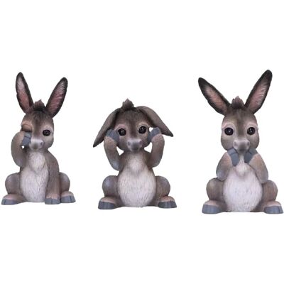 Nemesis Now Drie Wijze Ezel Figuren - 11cm Nemesis Now Drie Wijze Ezel Figuren - 11cm