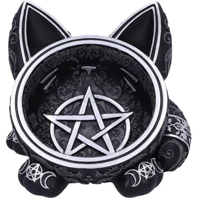 Nemesis Now Black Cat Magic Trinket Bowl - Jewelry Tray - Gothic Resin - CO-96858 Nemesis Now Black Cat Magic Trinket Bowl - Jewelry Tray - Gothic Resin - CO-96858