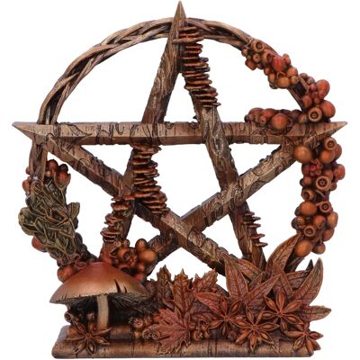 Nemesis Now Autumnal Floral Pentagram Ornament - Decor Nemesis Now Autumnal Floral Pentagram Ornament - Decor