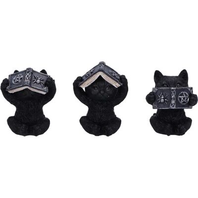 Nemesis Now - Tre Kloka Trolldomskatter - Figur - Svart - One size - Resin - Gothic Style Nemesis Now - Tre Kloka Trolldomskatter - Figur - Svart - One size - Resin - Gothic Style