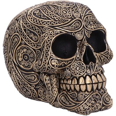 Nemesis Now Black And Gold Paisley Skull - Skull 15cm Nemesis Now Black And Gold Paisley Skull - Skull 15cm