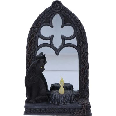 Nemesis Now Black Cat Magic Mirror Figurine 21cm - Figurine Nemesis Now Black Cat Magic Mirror Figurine 21cm - Figurine