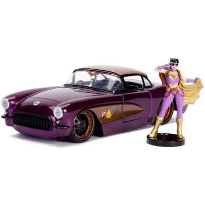 Jada Toys Batgirl 1957 Chevy Corvette Diecast - Car & Figur Jada Toys Batgirl 1957 Chevy Corvette Diecast - Car & Figur