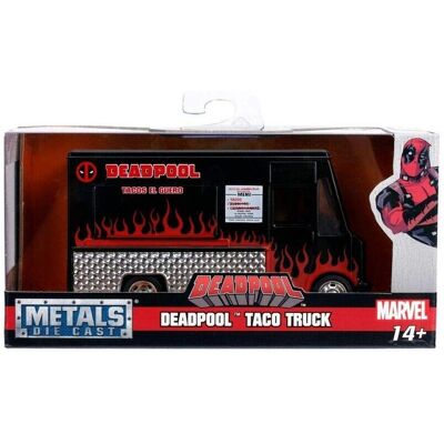 Model Deadpool od Jada - Skala 1:32 Czarny odlew samochód Model Deadpool od Jada - Skala 1:32 Czarny odlew samochód