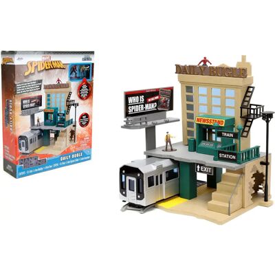 Spider-Man Deluxe Nano Scene with 2 Figures - Action Figure Scene Spider-Man Deluxe Nano Scene with 2 Figures - Action Figure Scene