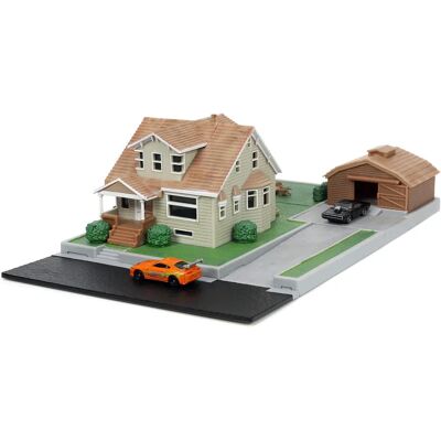 Diorama Toretto Fast & Furious de Jada avec Véhicules - Nano Scene Diorama Toretto Fast & Furious de Jada avec Véhicules - Nano Scene