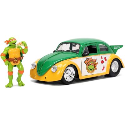 Jada Toys Teenage Mutant Ninja Turtles 1/24 Coccinelle VW - Michelangelo - Publicité Jada Toys Teenage Mutant Ninja Turtles 1/24 Coccinelle VW - Michelangelo - Publicité