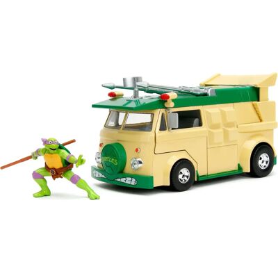 Tortues Ninja Donatello Party Wagon Modèle 1/24 en Zamac - Publicité Tortues Ninja Donatello Party Wagon Modèle 1/24 en Zamac - Publicité