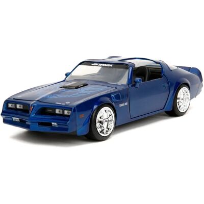 Jada - Pontiac Firebird Trans Am - Bleu Métallisé - 1:24 Diecast Modèle - Publicité Jada - Pontiac Firebird Trans Am - Bleu Métallisé - 1:24 Diecast Modèle - Publicité