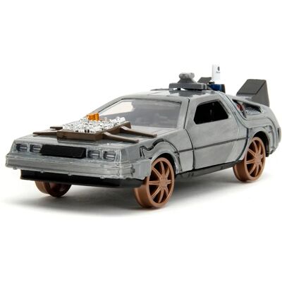 Jada Toys DeLorean Machine à Voyager dans le Temps Roues de Train - Véhicule Jada Toys DeLorean Machine à Voyager dans le Temps Roues de Train - Véhicule