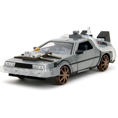 Jada Toys DeLorean 1:24 Die-Cast Vehicle with Lights - Back to the Future III Jada Toys DeLorean 1:24 Die-Cast Vehicle with Lights - Back to the Future III