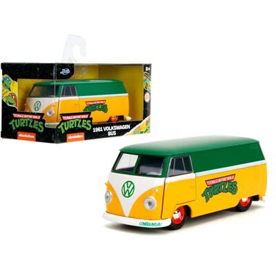 Jada Toys VW NINJA TURTLES BI-COLOR - Véhicule en zamac - Échelle 1:32 - Publicité Jada Toys VW NINJA TURTLES BI-COLOR - Véhicule en zamac - Échelle 1:32 - Publicité