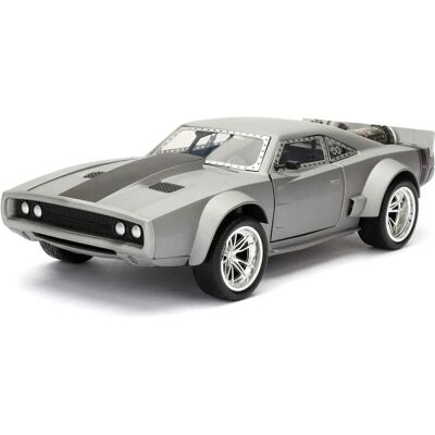 Jada Dodge Charger Fast And Furious 8 1:24 Zilver 21cm Jada Dodge Charger Fast And Furious 8 1:24 Zilver 21cm