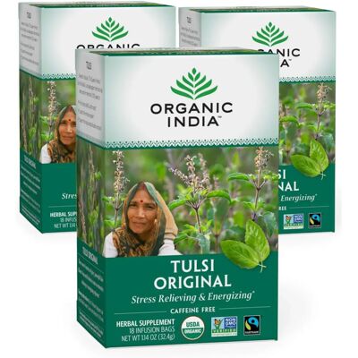 Bylinný čaj Tulsi od Organic India - Imunita & Detoxikace Bylinný čaj Tulsi od Organic India - Imunita & Detoxikace
