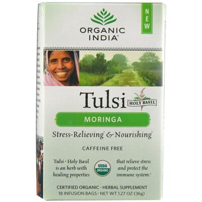 Té de hierbas Tulsi Moringa Orgánico India - 3 versiones Té de hierbas Tulsi Moringa Orgánico India - 3 versiones