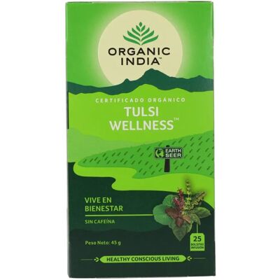 Organic India Tulsi Wellness - Moringa Ashwagandha Brahmi Thé - Publicité Organic India Tulsi Wellness - Moringa Ashwagandha Brahmi Thé - Publicité