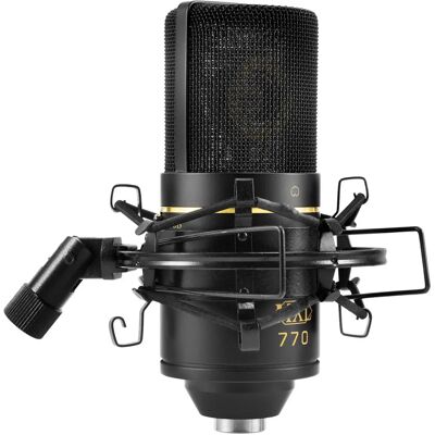 Microphone à condensateur MXL 770 - Graves réglables et aigus clairs - Publicité Microphone à condensateur MXL 770 - Graves réglables et aigus clairs - Publicité
