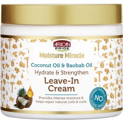 African Pride Moisture Miracle Hydrate & Strengthen Leave-in Cream - Hair Care African Pride Moisture Miracle Hydrate & Strengthen Leave-in Cream - Hair Care
