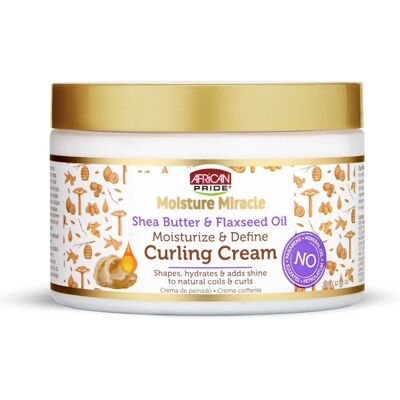 African Pride Moisture Miracle Curl Cream - Shea & Flax Seed Oil - 12 Oz - Curl Cream African Pride Moisture Miracle Curl Cream - Shea & Flax Seed Oil - 12 Oz - Curl Cream