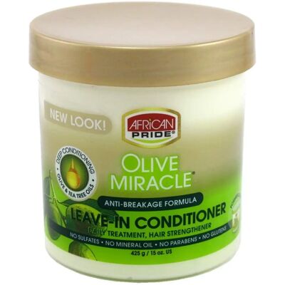 Conditionneur sans rinçage African Pride Olive Miracle - 425g - Publicité Conditionneur sans rinçage African Pride Olive Miracle - 425g - Publicité