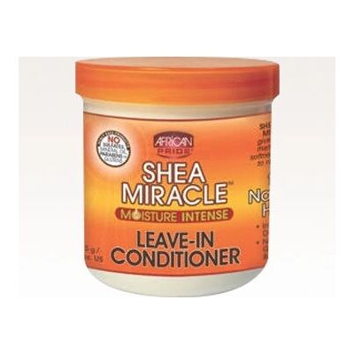 African Pride Shea Butter Miracle - Après-shampoing sans rinçage - Cheveux bouclés, ondulés, kinky - Publicité African Pride Shea Butter Miracle - Après-shampoing sans rinçage - Cheveux bouclés, ondulés, kinky - Publicité