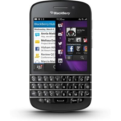 BlackBerry Q10 - 2GB RAM - 16GB Stockage - 4G LTE - Smartphone - Publicité BlackBerry Q10 - 2GB RAM - 16GB Stockage - 4G LTE - Smartphone - Publicité