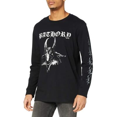 Bathory XL Schwarzes Langarm-T-Shirt - Metal Bathory XL Schwarzes Langarm-T-Shirt - Metal