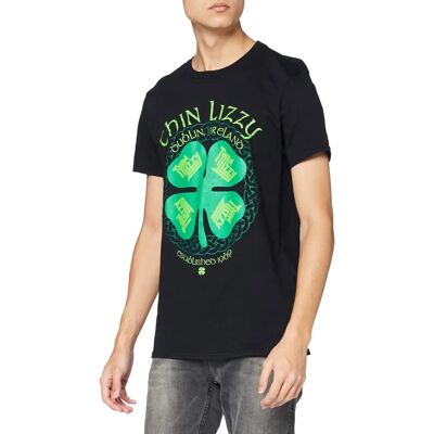 Tricou unisex negru XXL Thin Lizzy - Patru foi de trifoi Tricou unisex negru XXL Thin Lizzy - Patru foi de trifoi