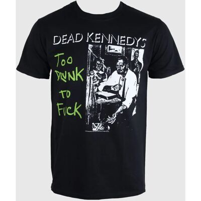 Svart Dead Kennedys T-shirt - Unisex - Too Drunk To F*** - Rock Punk Svart Dead Kennedys T-shirt - Unisex - Too Drunk To F*** - Rock Punk