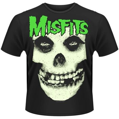 HeyRusty Misfits Unisex T-Shirt: Glow Jurek Totenkopf Schwarz Large - T-Shirt HeyRusty Misfits Unisex T-Shirt: Glow Jurek Totenkopf Schwarz Large - T-Shirt