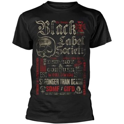 Black Label Society Destroy & Conquer T-shirt - Unisex - Medium Black Label Society Destroy & Conquer T-shirt - Unisex - Medium