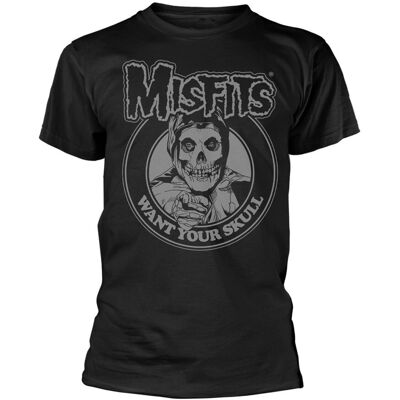 Misfits Want Your Skull Svart XL - T-Shirt Misfits Want Your Skull Svart XL - T-Shirt