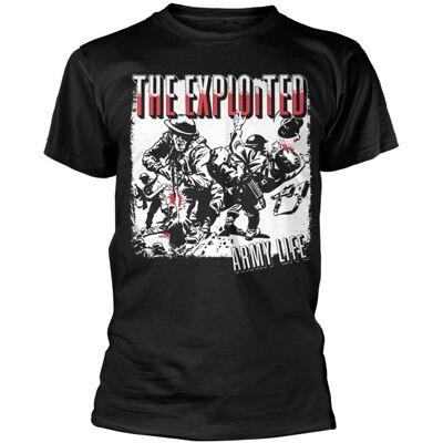 The Exploited Petit T-shirt Noir Army Life - Publicité The Exploited Petit T-shirt Noir Army Life - Publicité