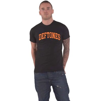 Deftones XXL Svart College Logo T-shirt Deftones XXL Svart College Logo T-shirt