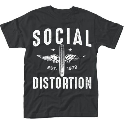 Tricou Social Distortion Negru Mare WINGED WHEEL Tricou Social Distortion Negru Mare WINGED WHEEL