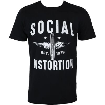 Tricou unisex Social Distortion - Roata înaripată - Negru - XXL Tricou unisex Social Distortion - Roata înaripată - Negru - XXL