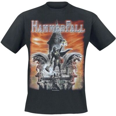 T-Shirt Unisexe Noir M Hammerfall - Built To Last - Publicité T-Shirt Unisexe Noir M Hammerfall - Built To Last - Publicité