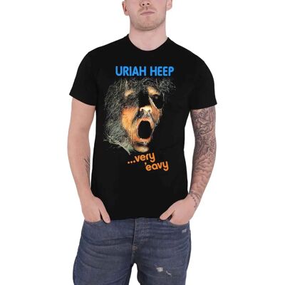 Uriah Heep Modell PH11376 - Kräftiges Schwarz T-Shirt Uriah Heep Modell PH11376 - Kräftiges Schwarz T-Shirt