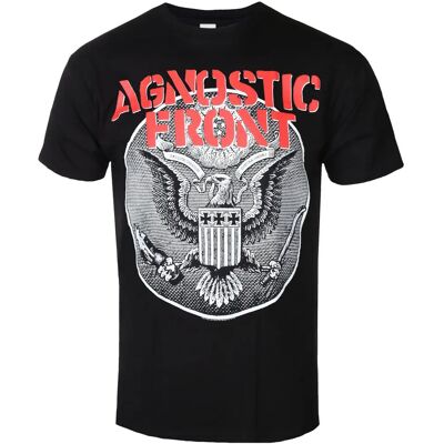 Tricou cu Logo-ul Trupei Agnostic Front XL Negru Tricou cu Logo-ul Trupei Agnostic Front XL Negru