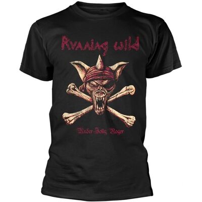 Tricou Negru Running Wild - Licență Oficială Bumbac Maneca scurta Guler rotund Tricou Negru Running Wild - Licență Oficială Bumbac Maneca scurta Guler rotund