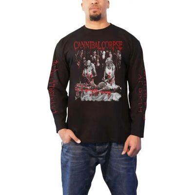 Cannibal Corpse Butchered At Birth 2019 Officiell Herr Svart Långärmad T-shirt Cannibal Corpse Butchered At Birth 2019 Officiell Herr Svart Långärmad T-shirt