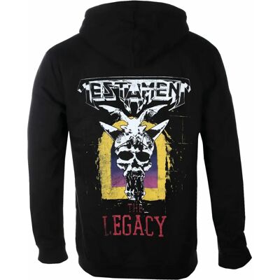 Testament Czarna unisex bluza z kapturem - Dziedzictwo Testament Czarna unisex bluza z kapturem - Dziedzictwo