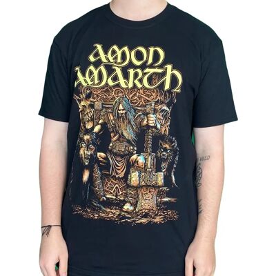 Amon Amarth T-Shirt Thor Band Logga - Metal - M Amon Amarth T-Shirt Thor Band Logga - Metal - M