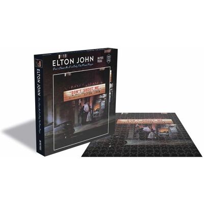 Elton John - Ne Tirez Pas Je Suis Juste le Pianiste Couverture Album Puzzle - Publicité Elton John - Ne Tirez Pas Je Suis Juste le Pianiste Couverture Album Puzzle - Publicité